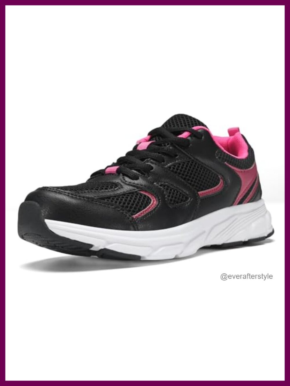 Women's Walking Shoes Lightweight Mesh Athletic Sneakers Lace-Up Comfort
